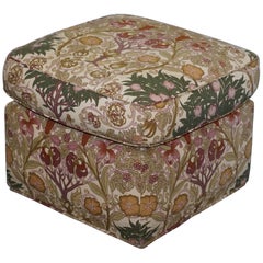 Liberty's London Floral Upholstered Footstool Ottoman Kendrick Part of a Suite