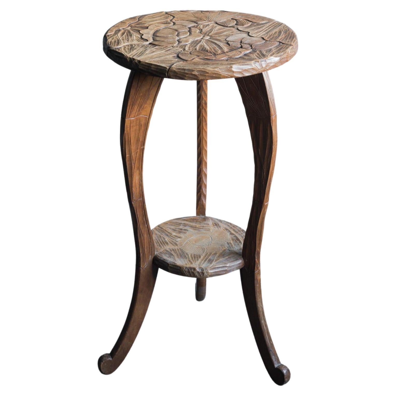 Liberty's London Hand Carved Side Table For Sale
