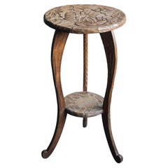 Vintage Liberty's London Hand Carved Side Table