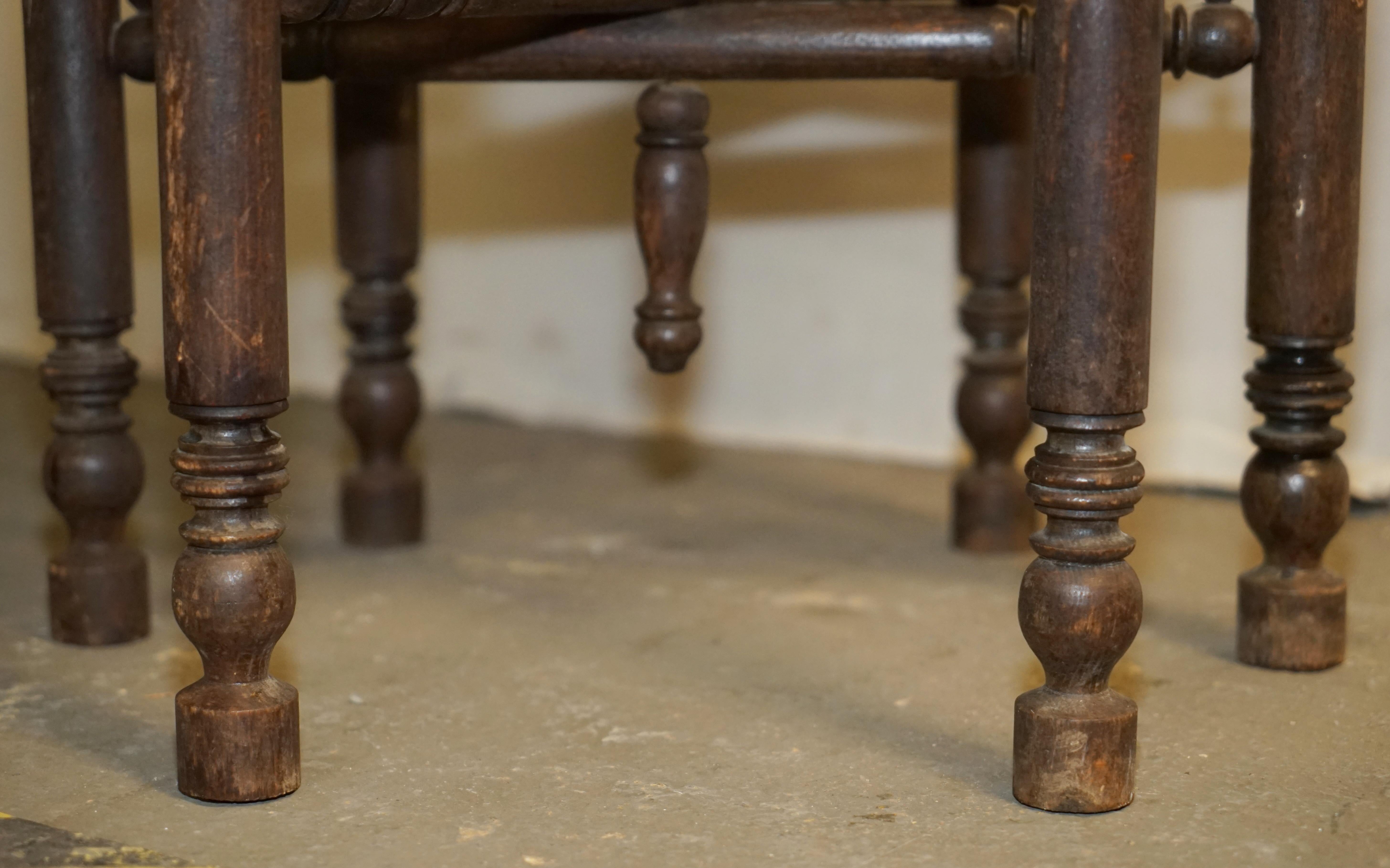 LIBERTY'S LONDON MOROCCAN BRASS FOLDiNG TRAY TABLE 8