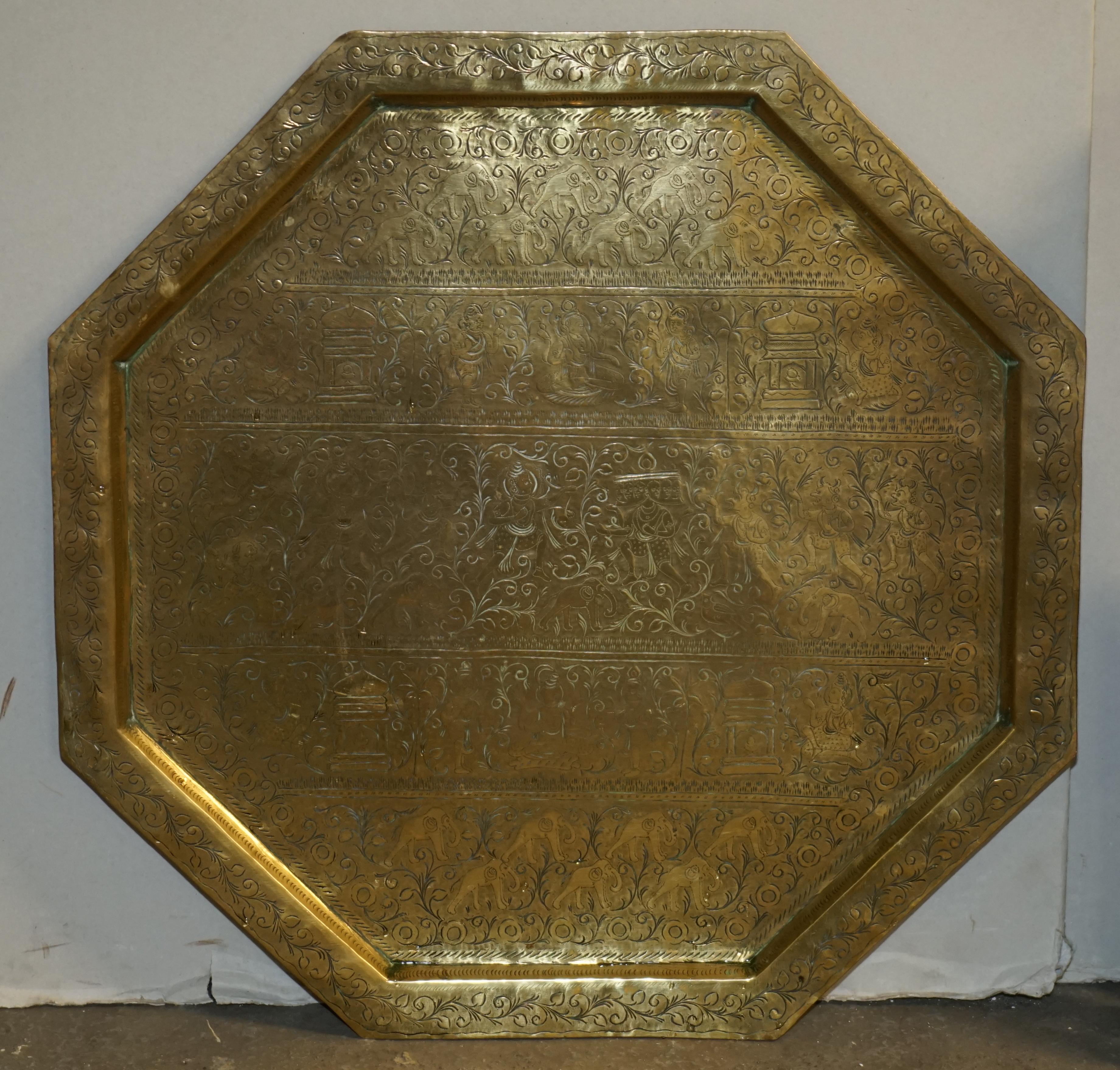 Moroccan LIBERTY'S LONDON MOROCCAN BRASS FOLDiNG TRAY TABLE