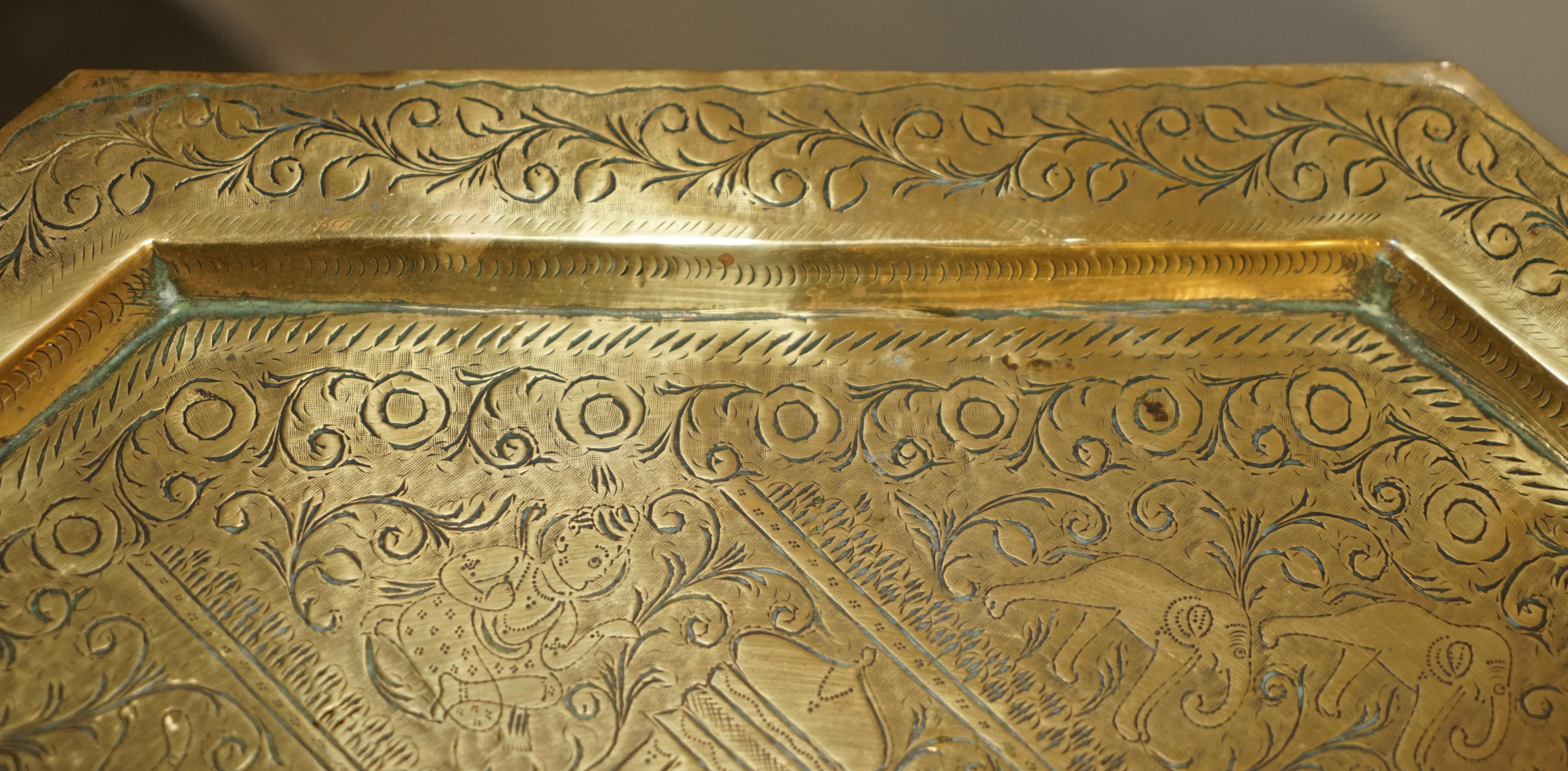 Brass LIBERTY'S LONDON MOROCCAN BRASS FOLDiNG TRAY TABLE