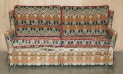 LIBERTY'S OF LONDON IANTHE UPHOLSTERED ViNTAGE SOFA IN DISTRESSED CONDITION