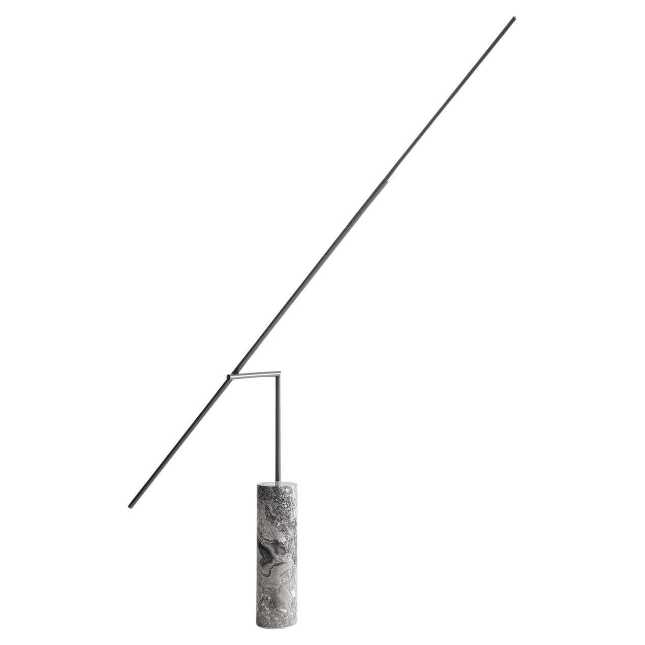 Libra Articulating Arm With Marble Base Floor Lamp For Sale