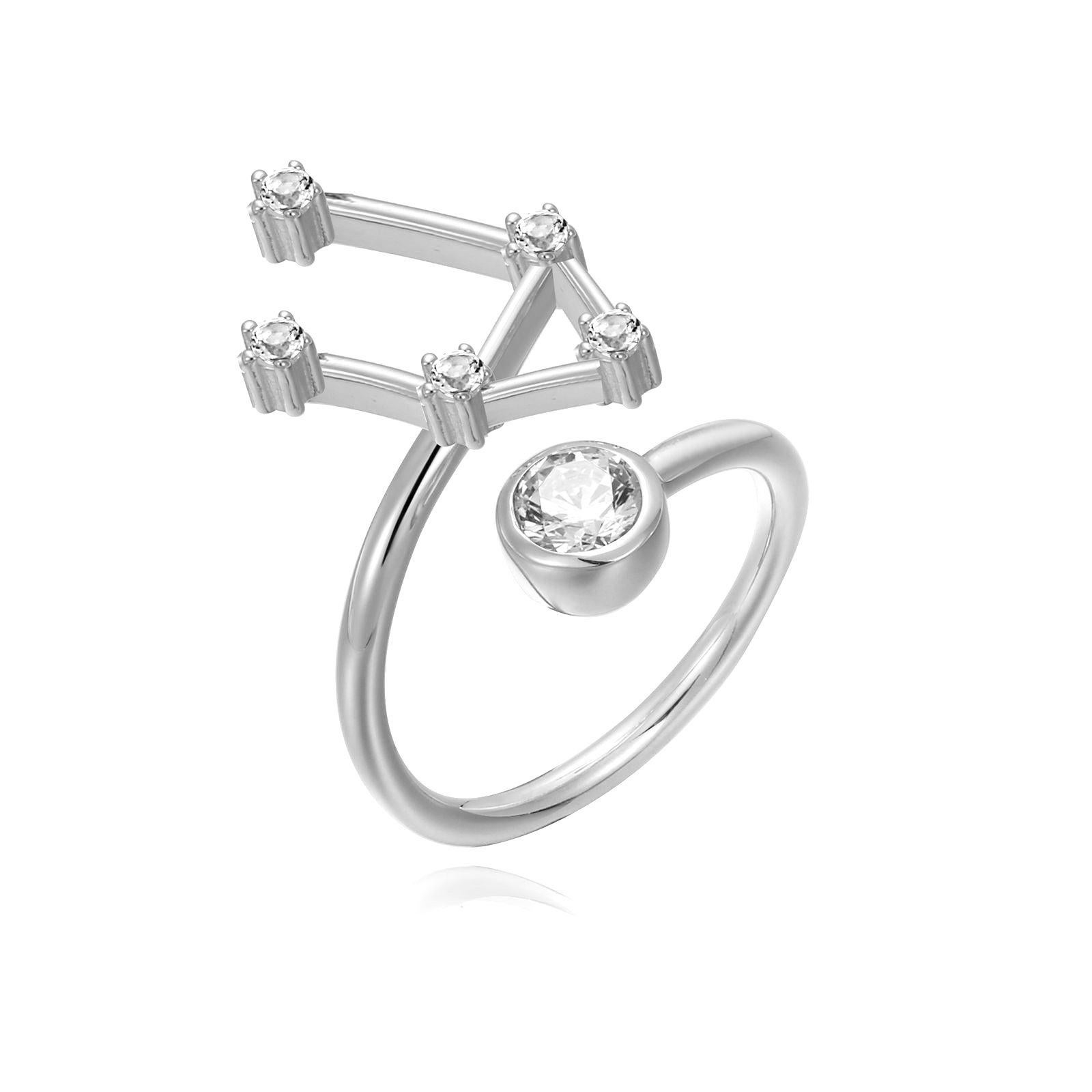 Im Angebot: Libra Sternzeichen Ring () 3