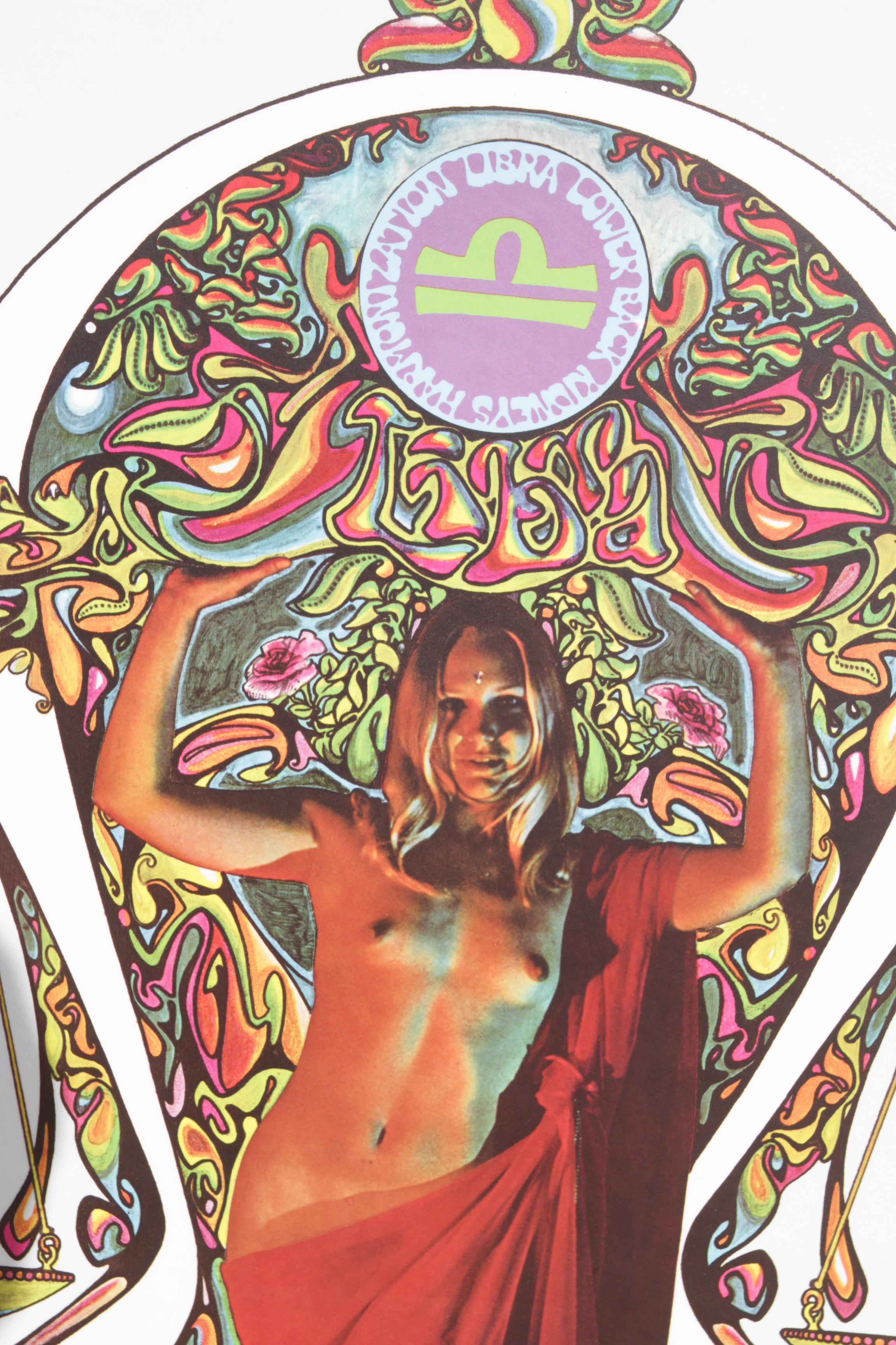 20th Century Libra Funky Features poster 1967 For Sale