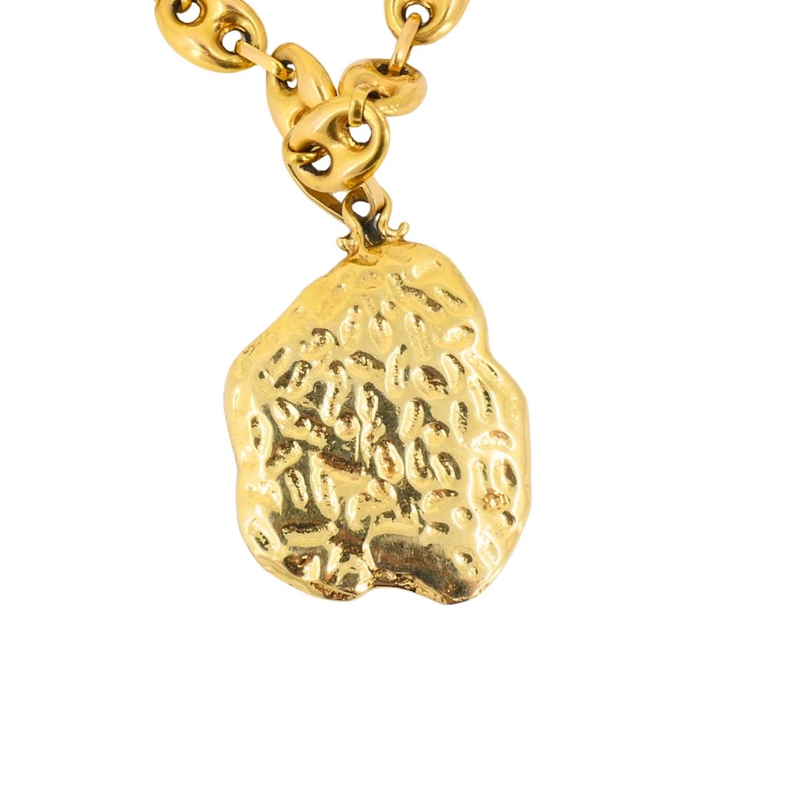 Ciondolo della Bilancia A Link in oro 14k in vendita 1