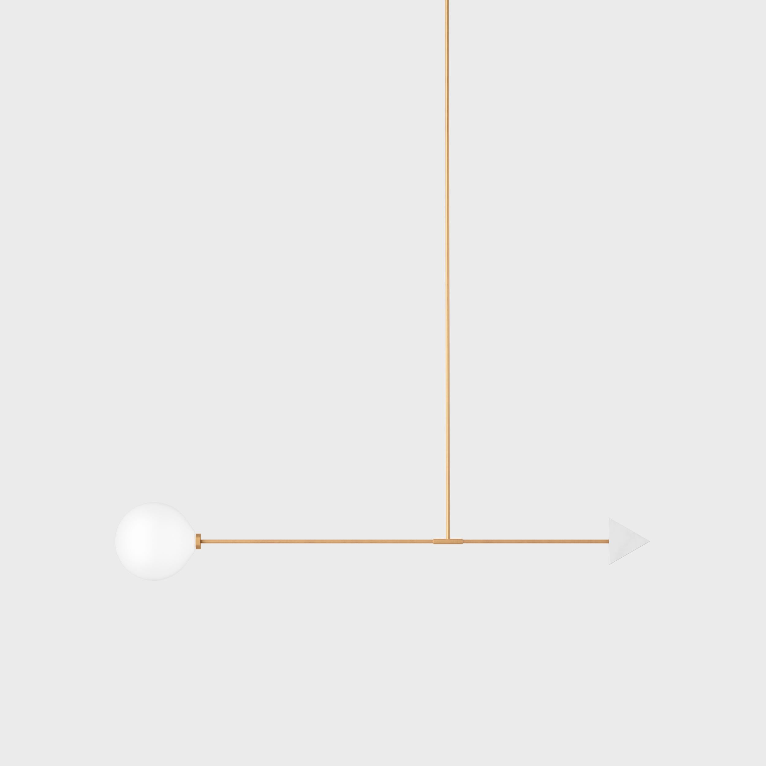 Libra Quad, Contemporary Ceiling Lamp, Brass and Marble, Black 2