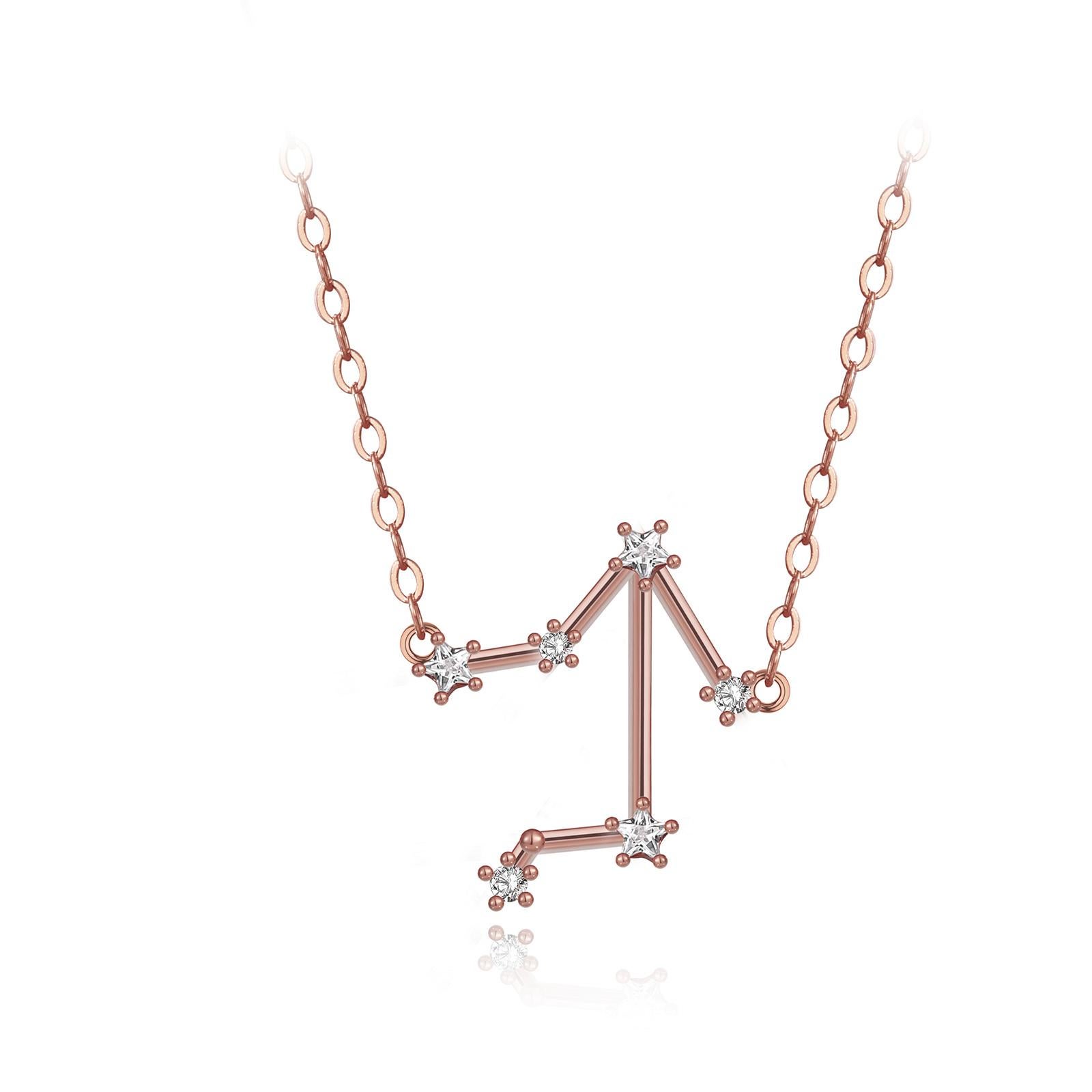 You are unique and your zodiac tells part of your story.  How your zodiac is displayed in the beautiful nighttime sky is what we want you to carry with you always. This libra star constellation necklace shares a part of your personality with us all 