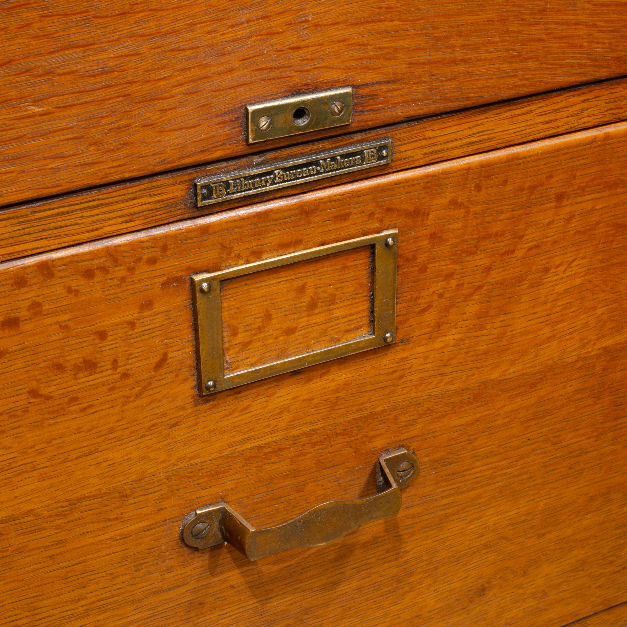 Library Bureau Makers Oak File Cabinet c.1928 For Sale at 1stDibs