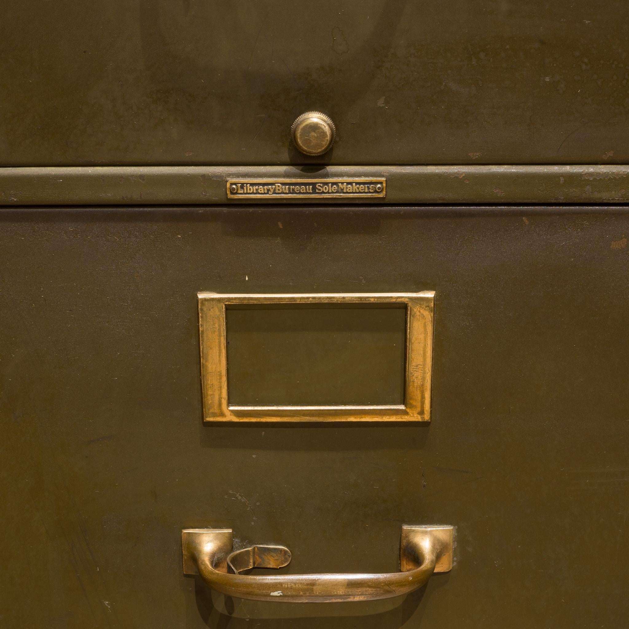 vintage green filing cabinet