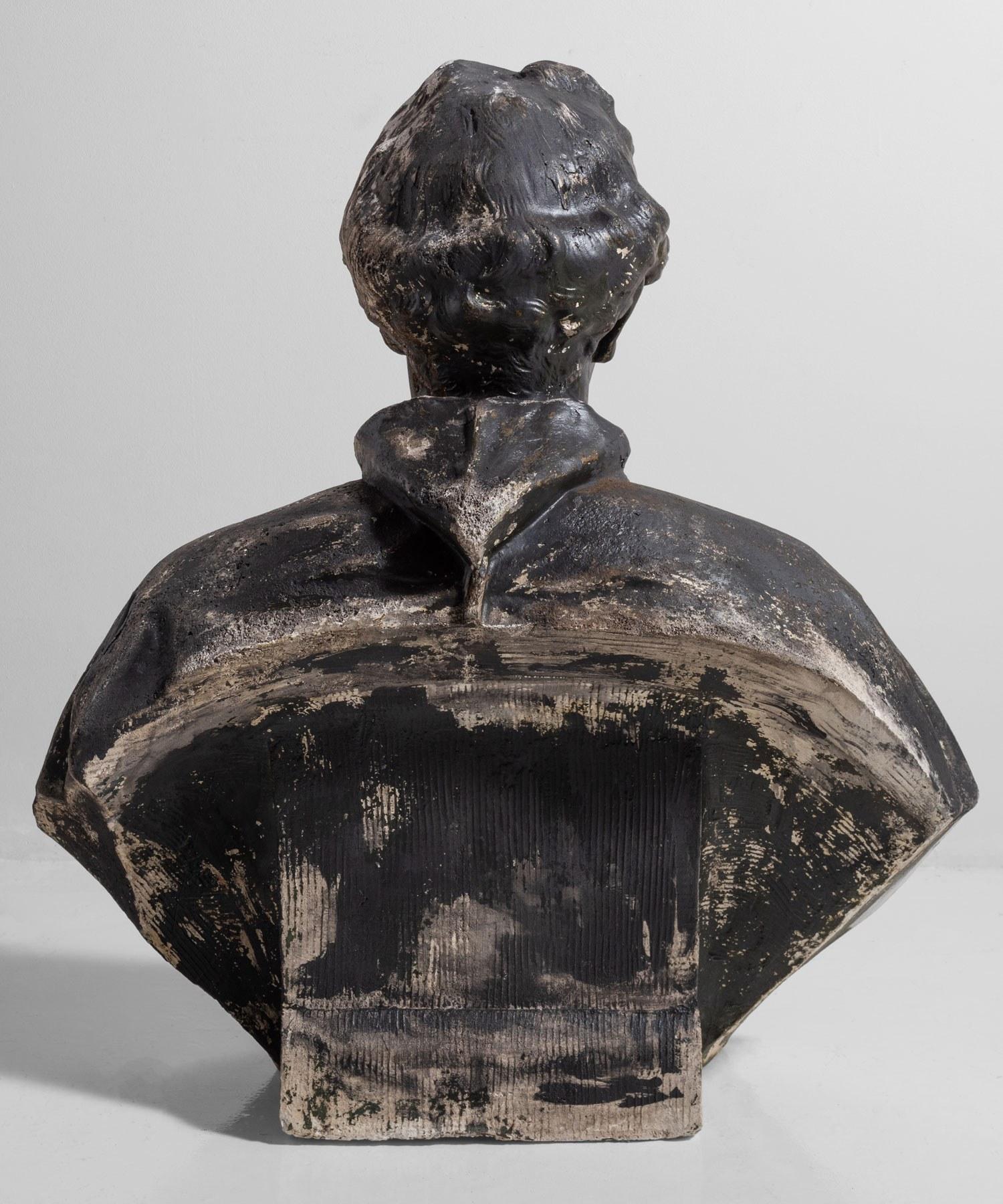 Early 20th Century Library Bust of a Cardinal, circa 1900