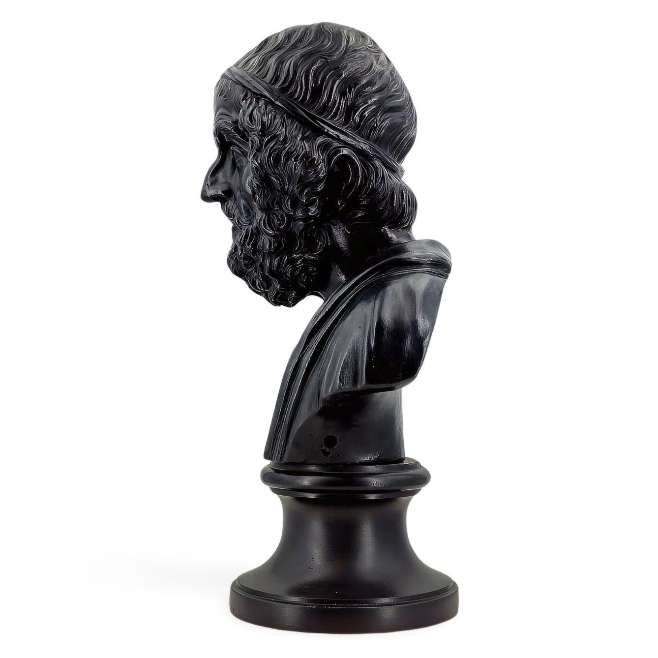 Biblioteca busto de Homero, Wedgwood, hacia 1775 finales del siglo XVIII
