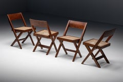Set of Library Chairs by Pierre Jeanneret, Chandigarh, 1950s
