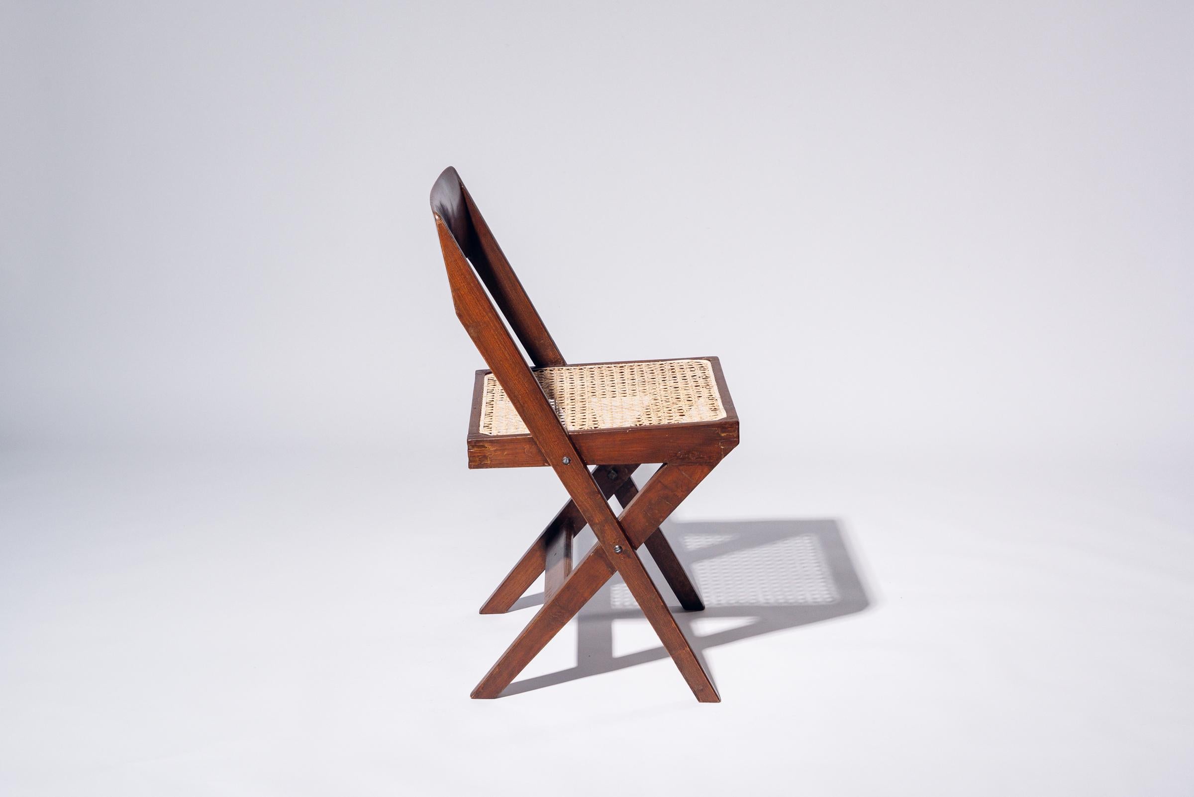 XX secolo Sedia da biblioteca di Pierre Jeanneret per Chandigarh, India, circa 1959-60 in vendita