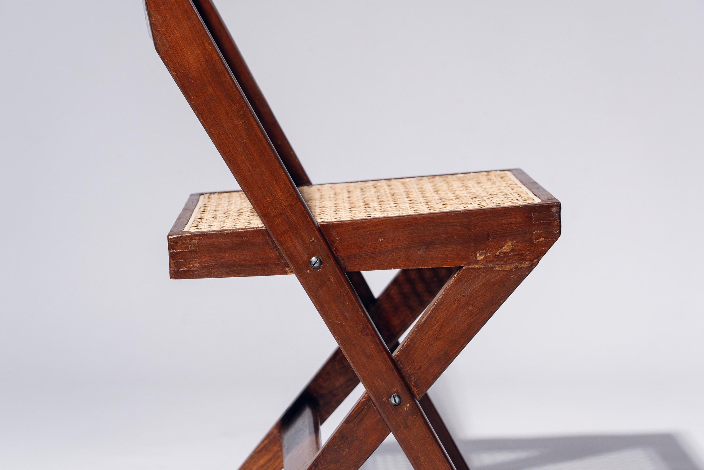 20th Century Library Chair by Pierre Jeanneret for Chandigarh, India, Circa 1959-60 For Sale