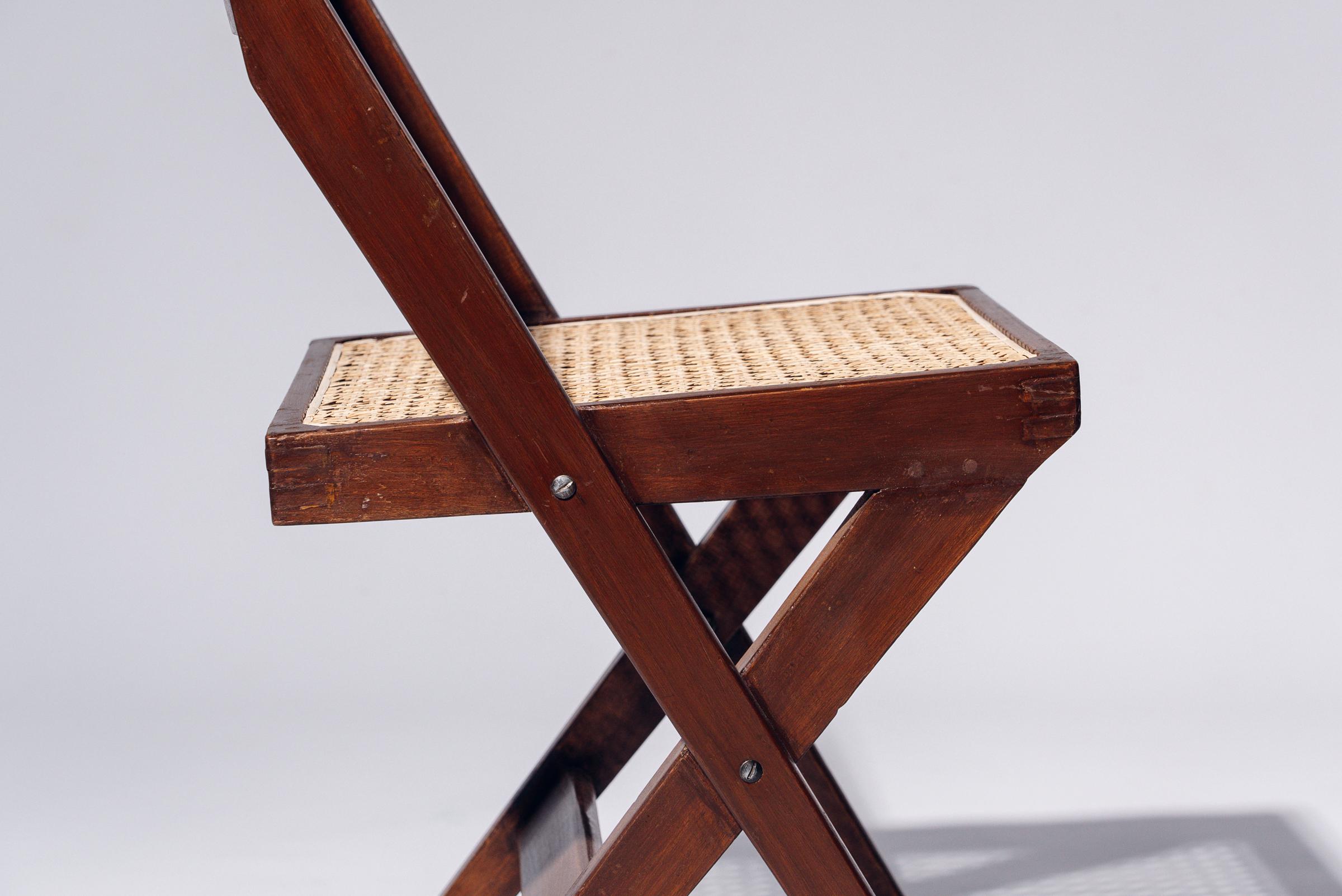 20th Century Library Chair by Pierre Jeanneret for Chandigarh, India, Circa 1959-60 For Sale