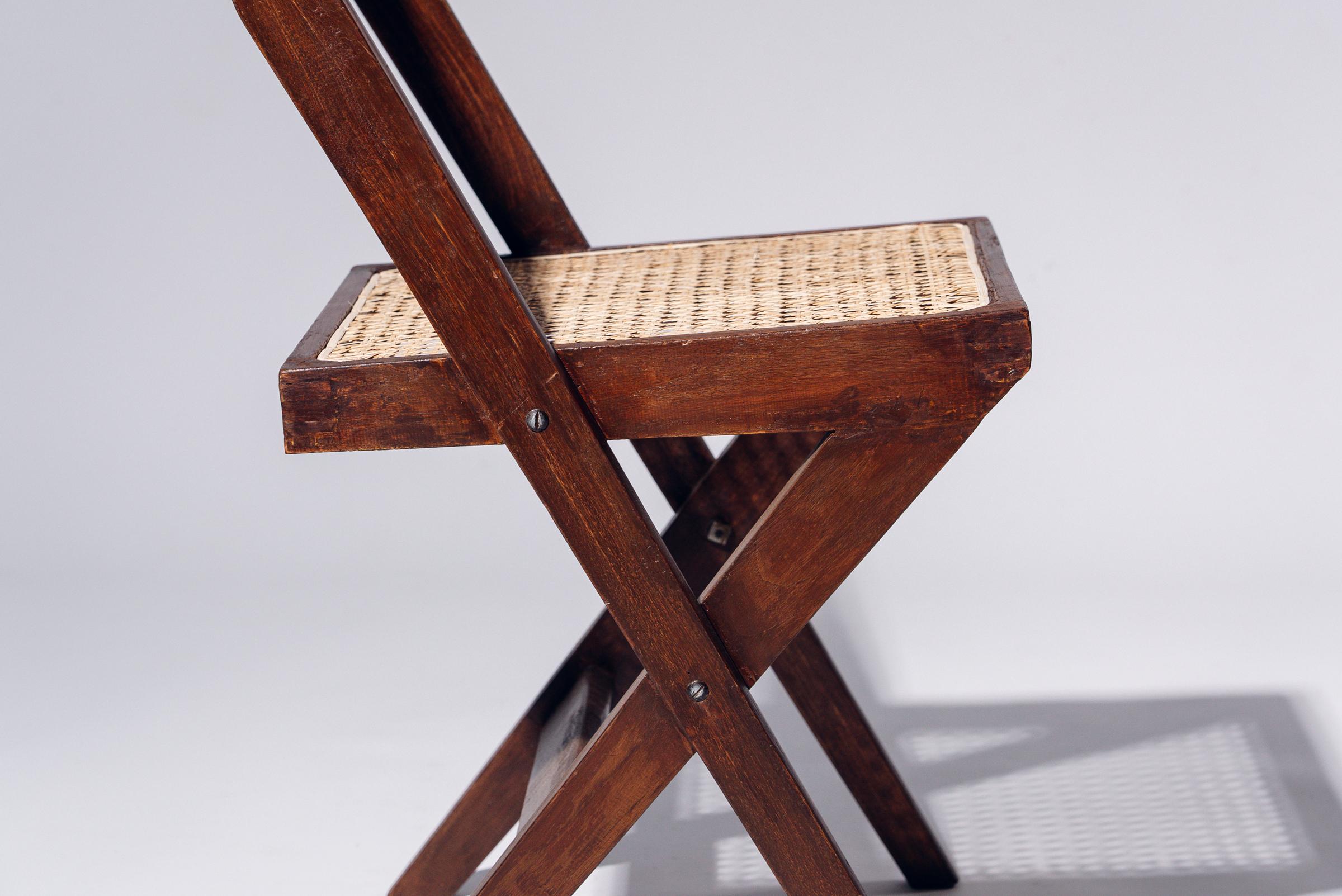 20th Century Library Chair by Pierre Jeanneret for Chandigarh, India, Circa 1959-60 For Sale