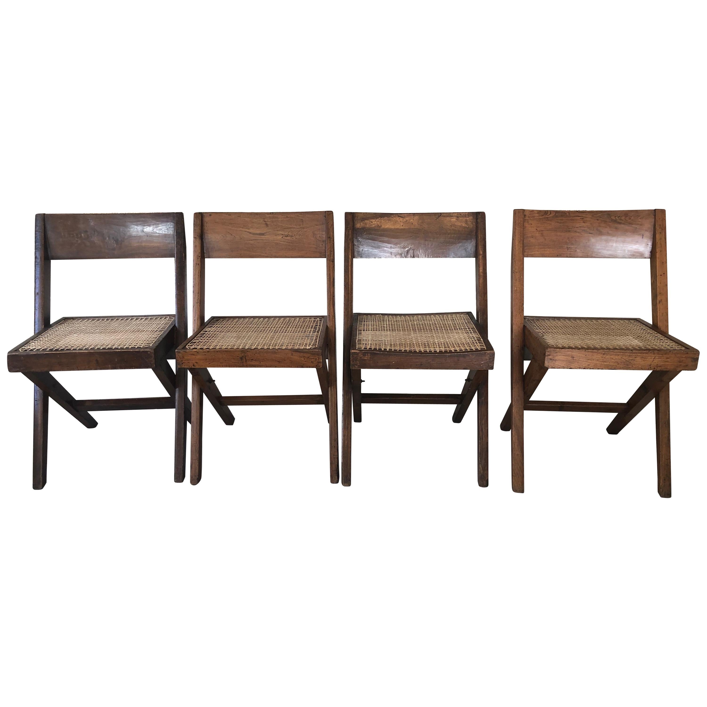 "Library" Chairs, by Pierre Jeanneret for Chandigarh