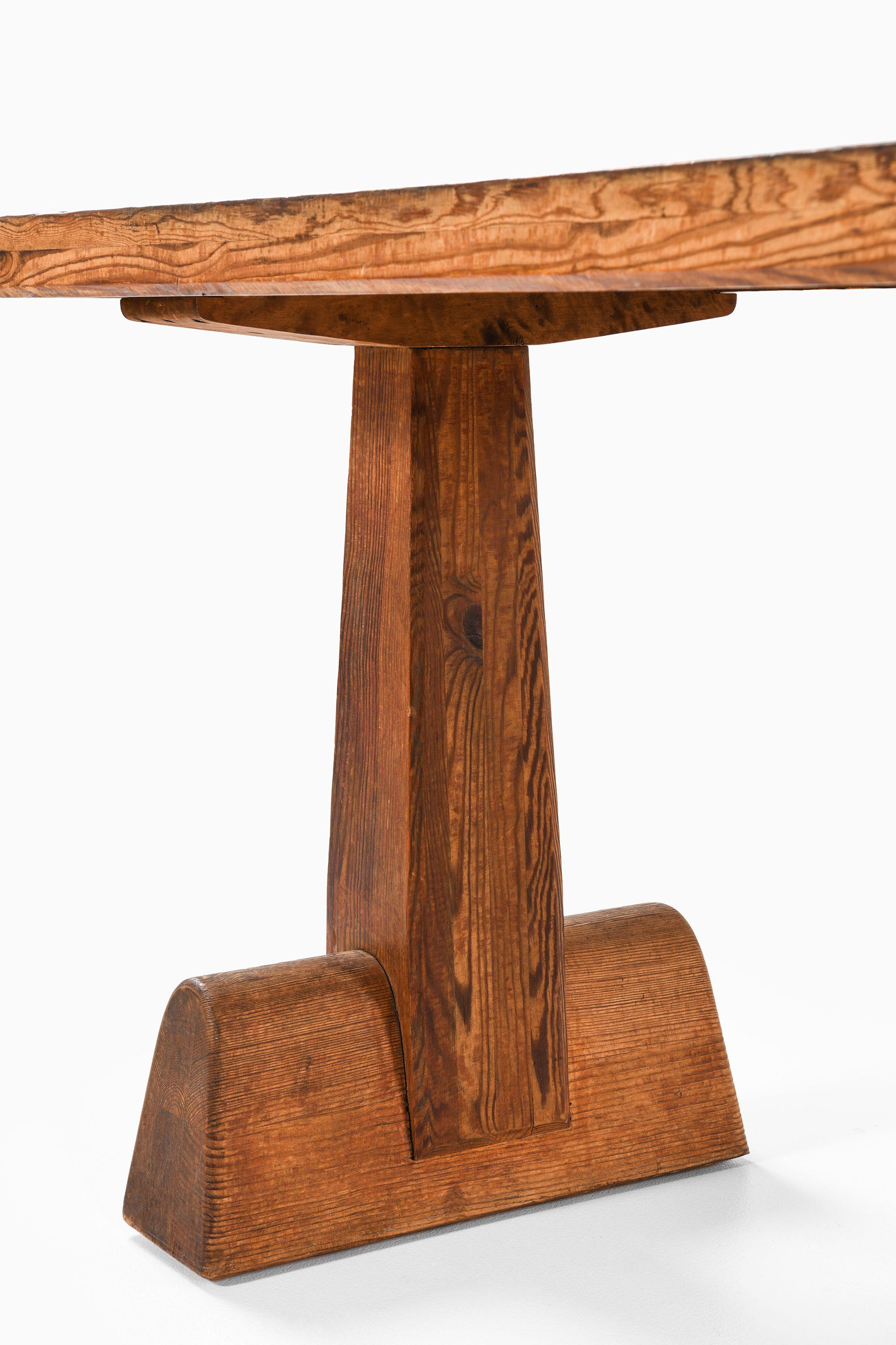 Library / Console Table in Acid-Stained Pine by Axel Einar Hjorth, 1932 For Sale 5