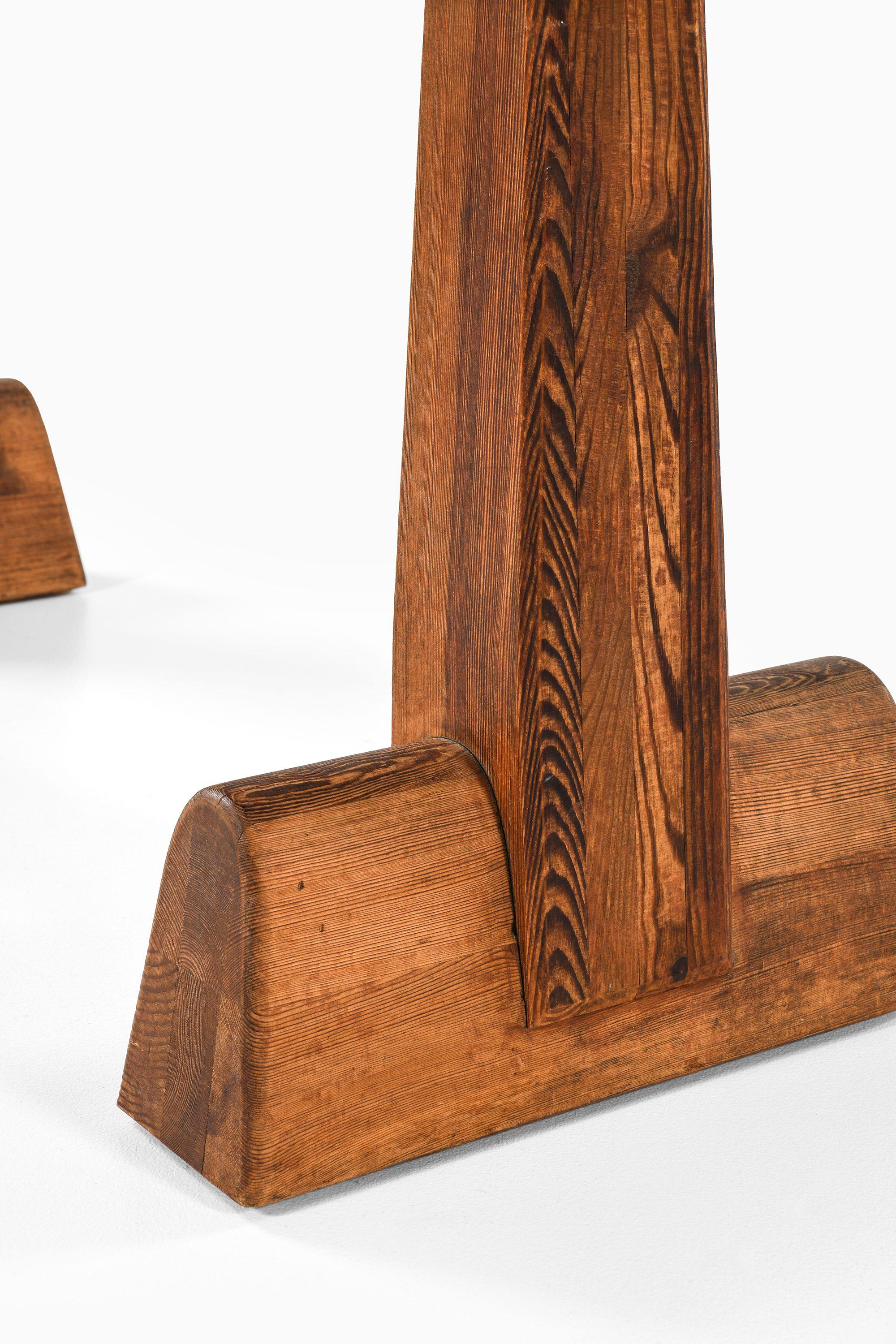 Library / Console Table in Acid-Stained Pine by Axel Einar Hjorth, 1932 For Sale 3