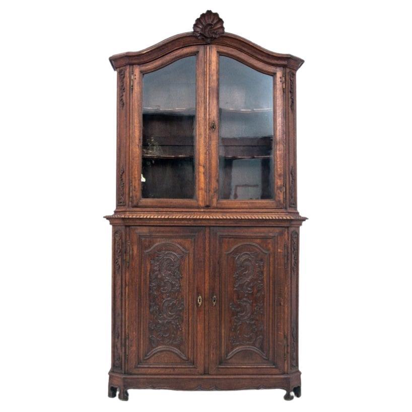 Vitrina de biblioteca, Francia, hacia 1880.