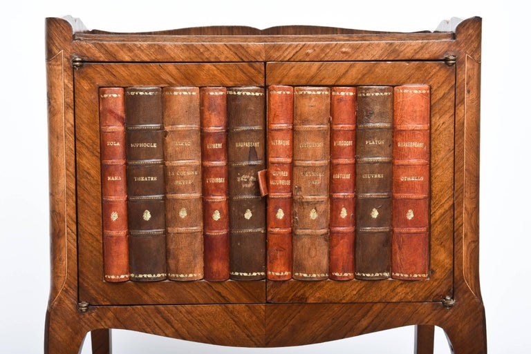 Library End or Occasional Table, Faux Books and Great Size at 1stDibs