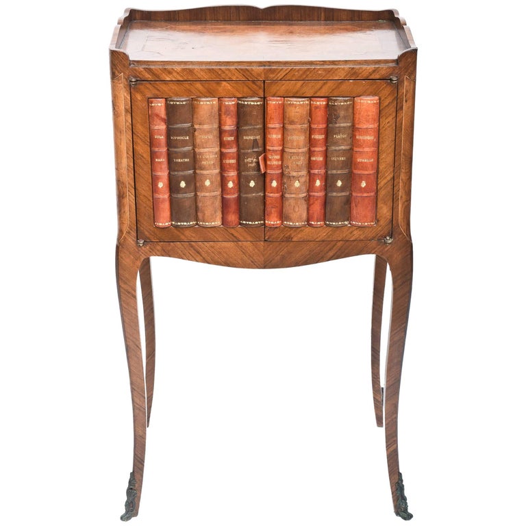 Library End or Occasional Table, Faux Books and Great Size at 1stDibs