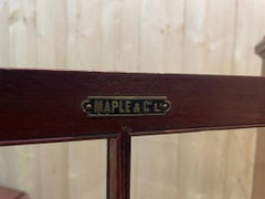 Library - English display cabinet with marquetry Maple & Company London