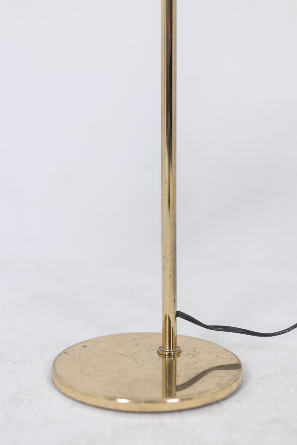 Lampe de bibliothèque en laiton doré, années 1970 en vente 2