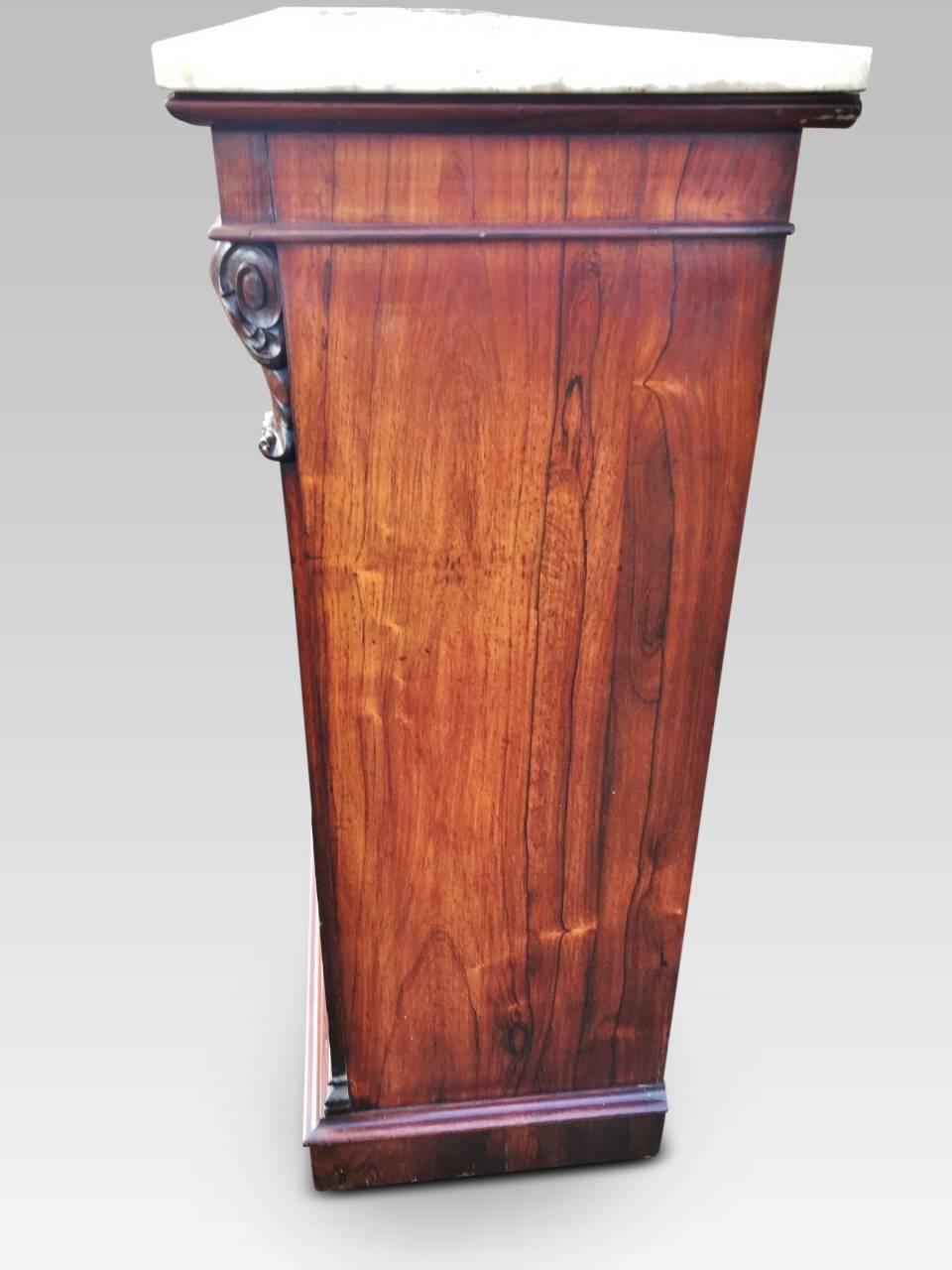 Veneer  Bookcase in Rosewood, Library Open Bookcase. English, circa 1850