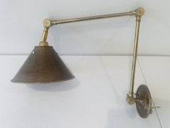 Library Sconce in Solid Brass by Paul Ferrante