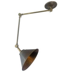 Library Sconce in Solid Brass by Paul Ferrante