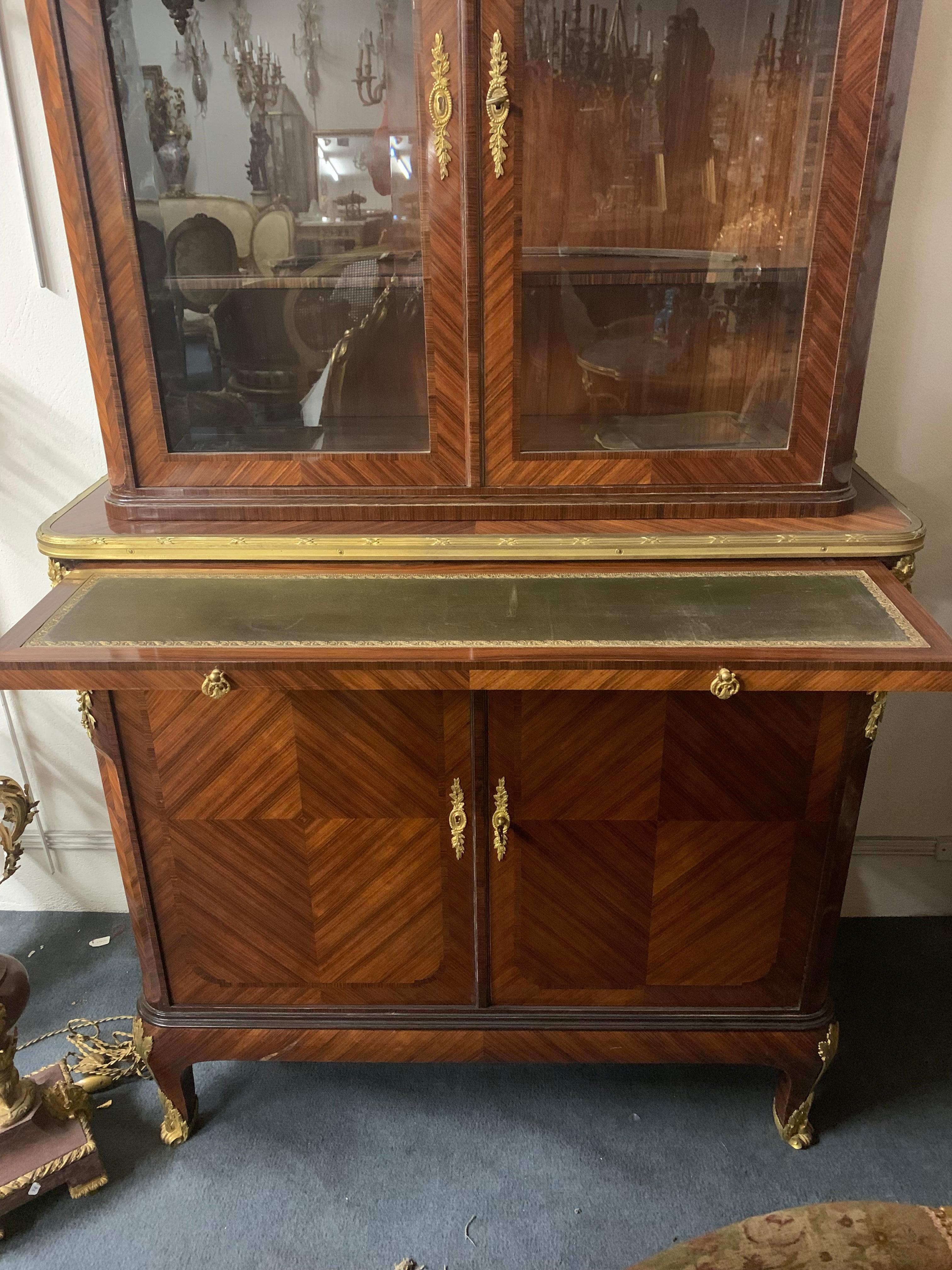 Library /Secretary in Marquetry by Chevrie In Good Condition For Sale In Los Angeles, CA