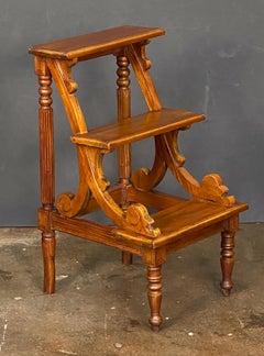 Library Stair Steps of Mahogany in the Regency Style from England