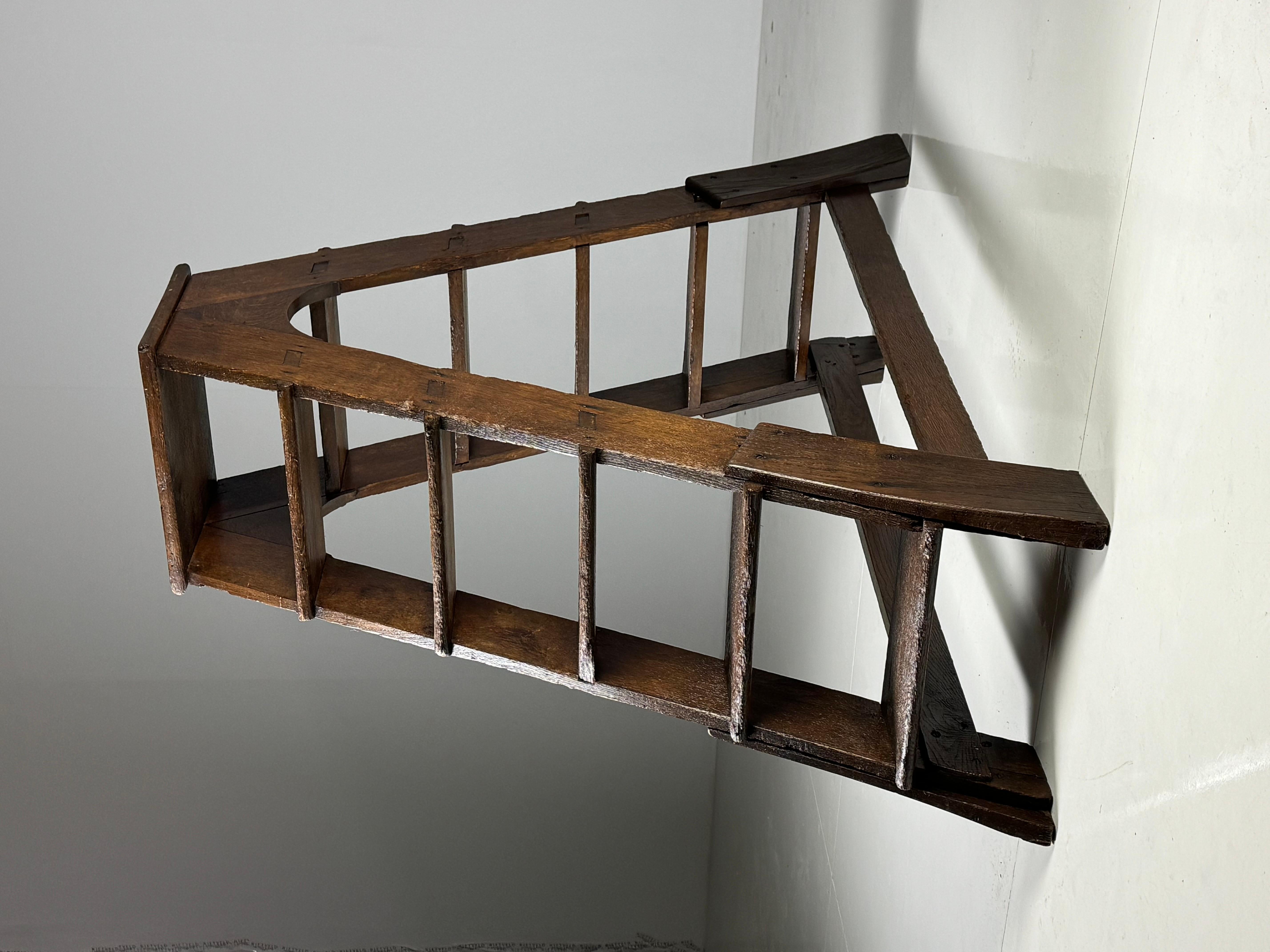 Escalier de bibliothèque en chêne en vente 6