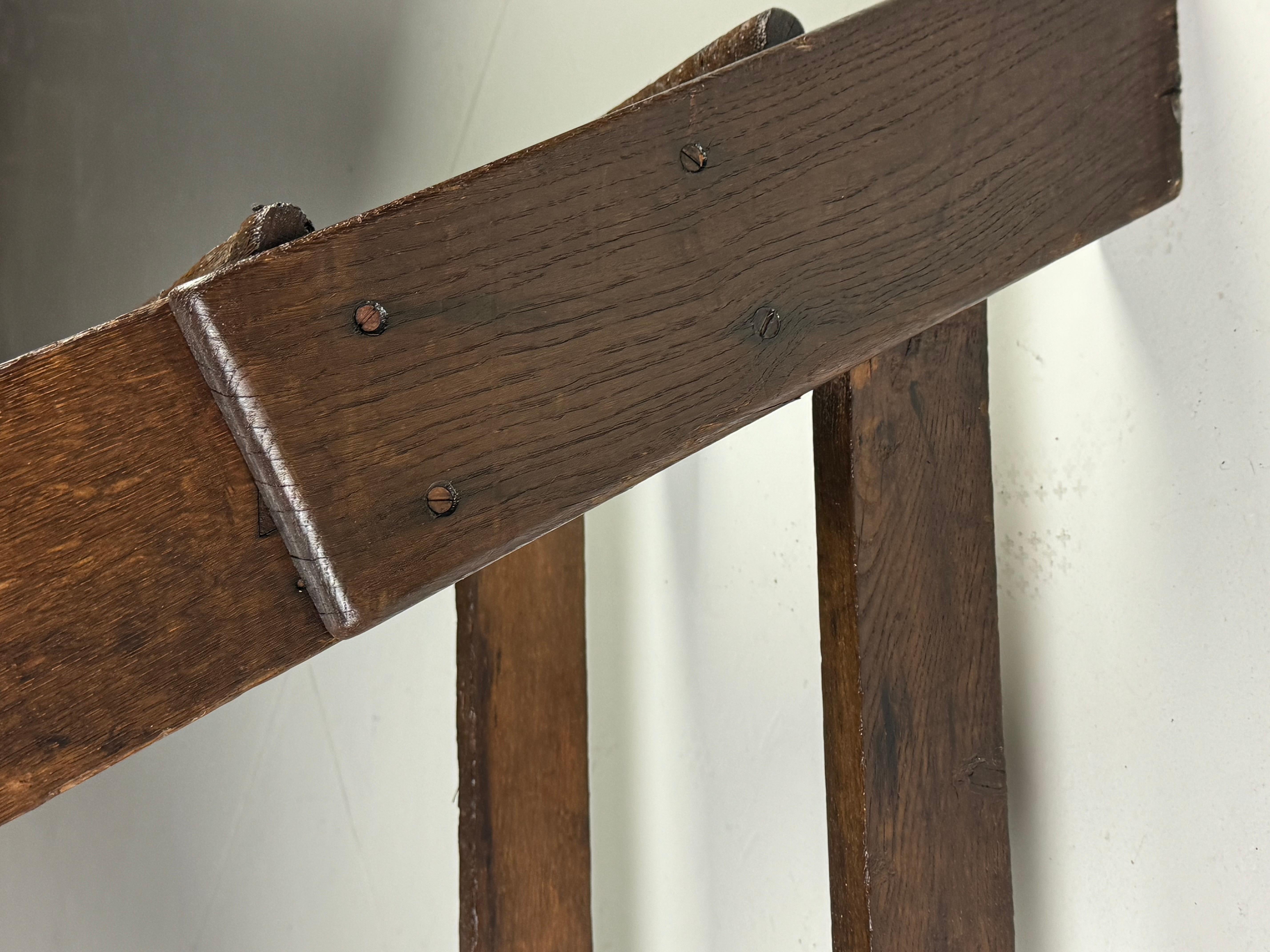 Escalier de bibliothèque en chêne en vente 7