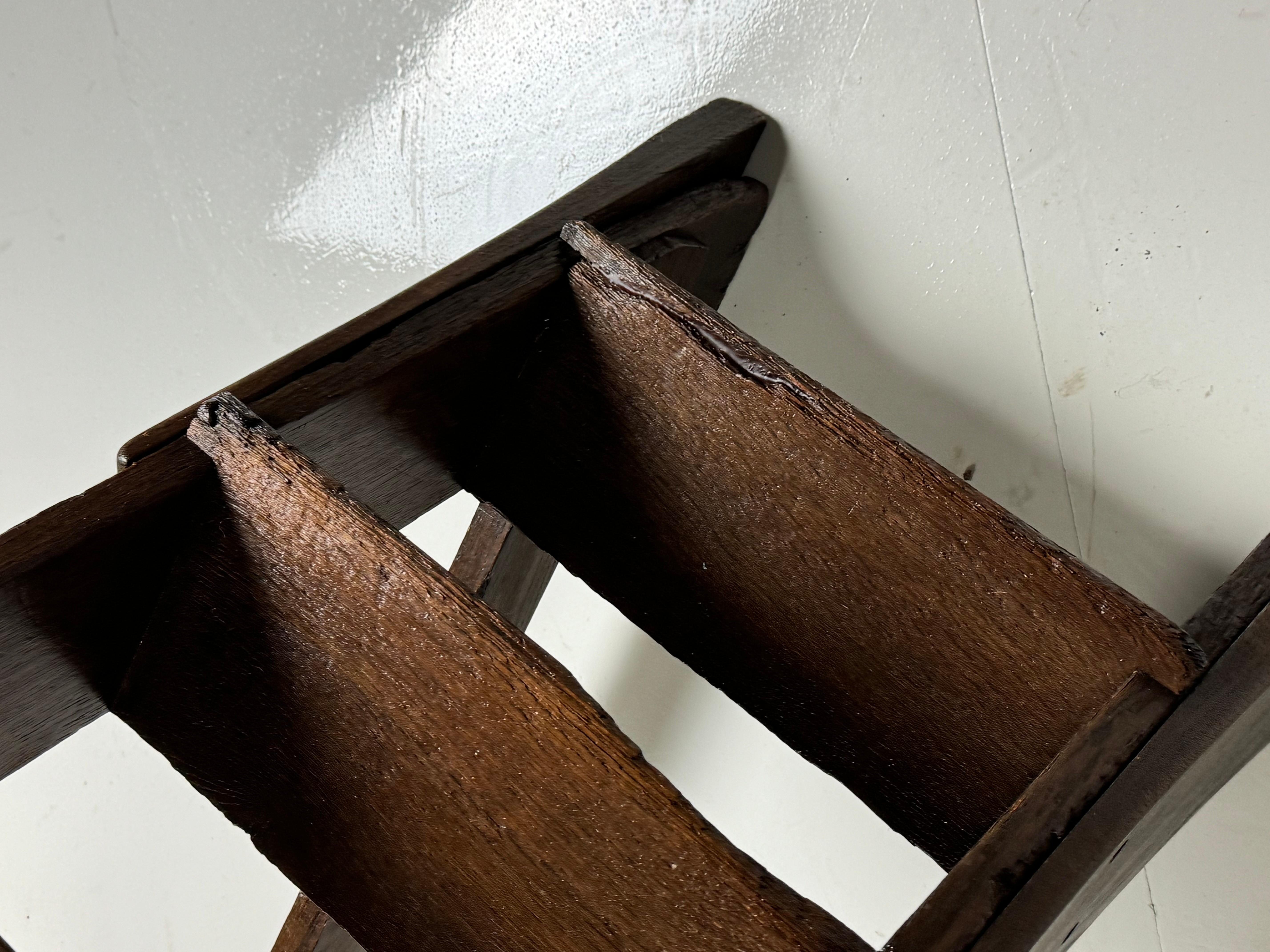 Escalier de bibliothèque en chêne en vente 11