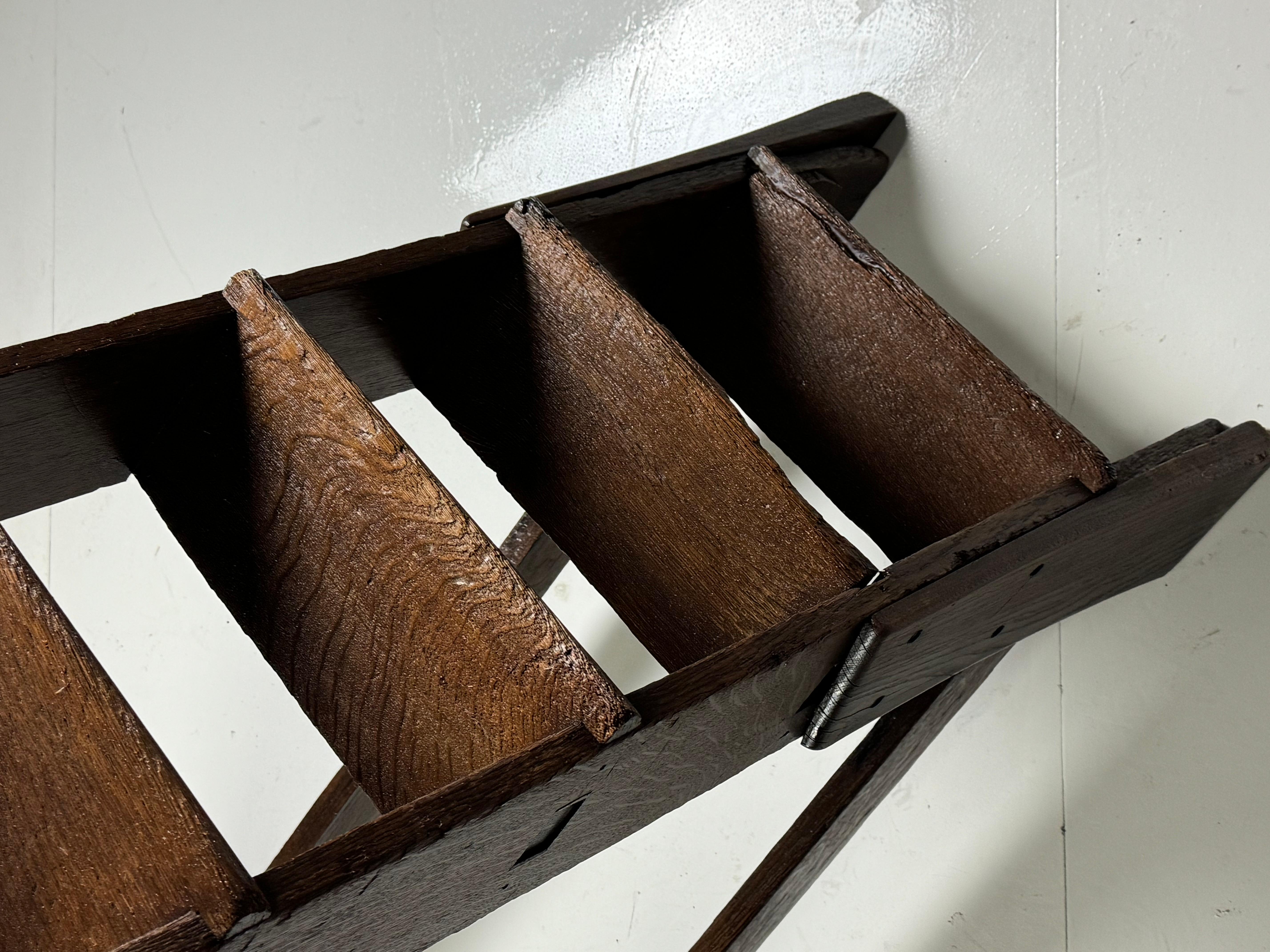 Escalier de bibliothèque en chêne en vente 12
