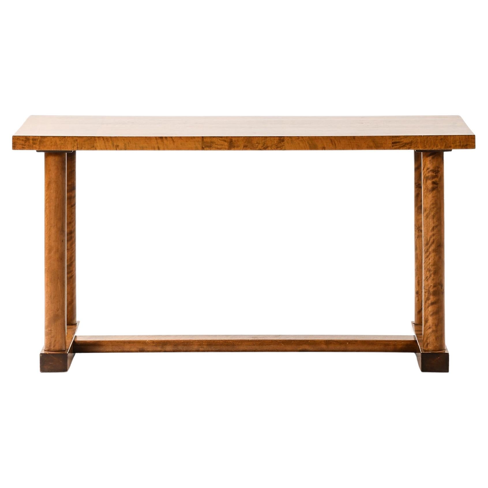 Library Table in Birch by Carl Malmsten, 1920s For Sale