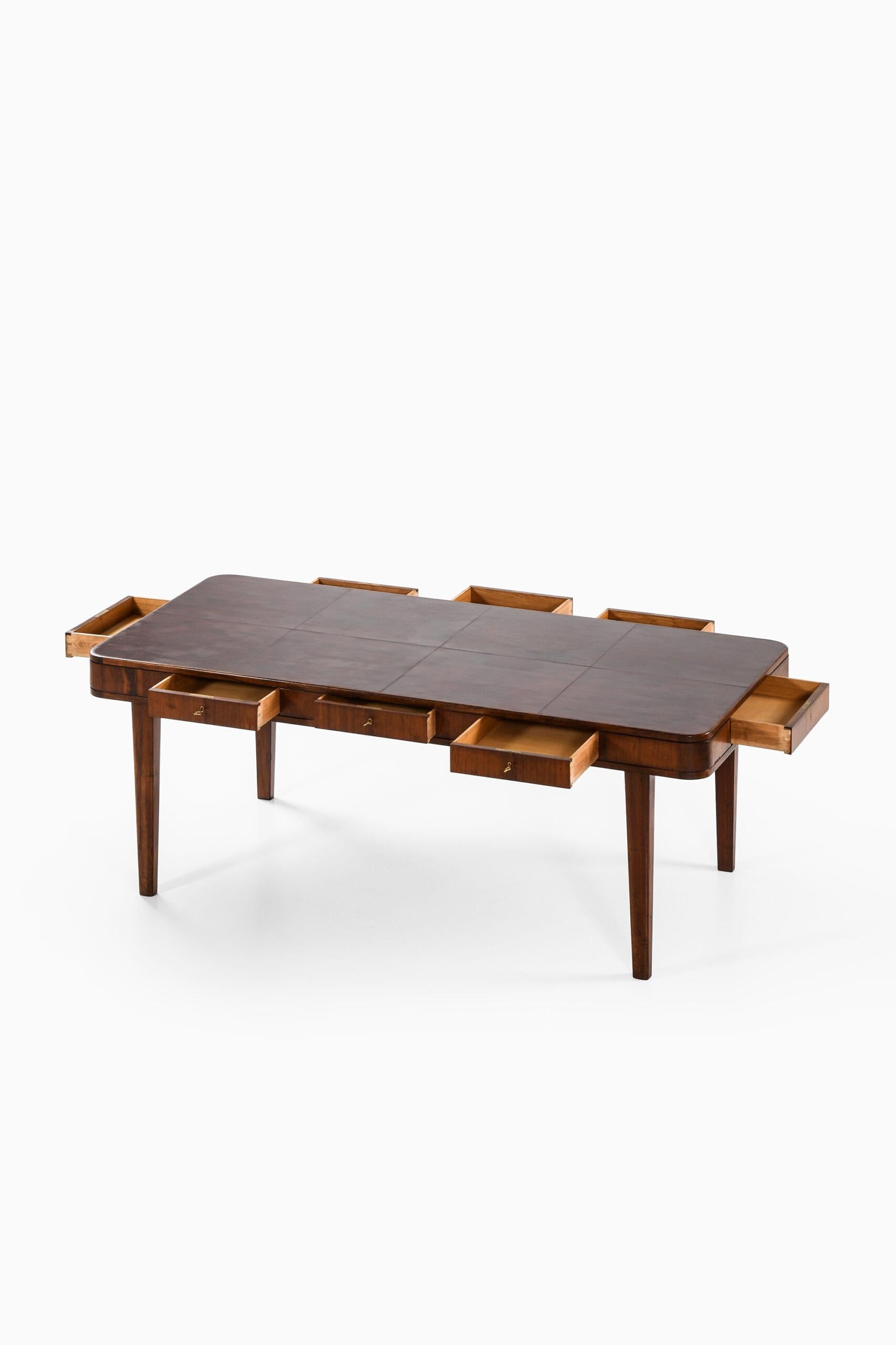 Scandinavian Modern Library Table Probably Produced by NK in Sweden
