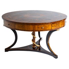 Library Table with Snake-Motif, early 19th Century