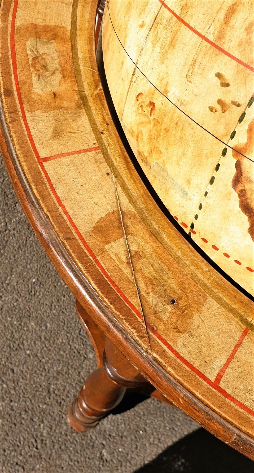 Renaissance Globe terrestre de bibliothèque sur Stand, fin 19e début 20e siècle en vente