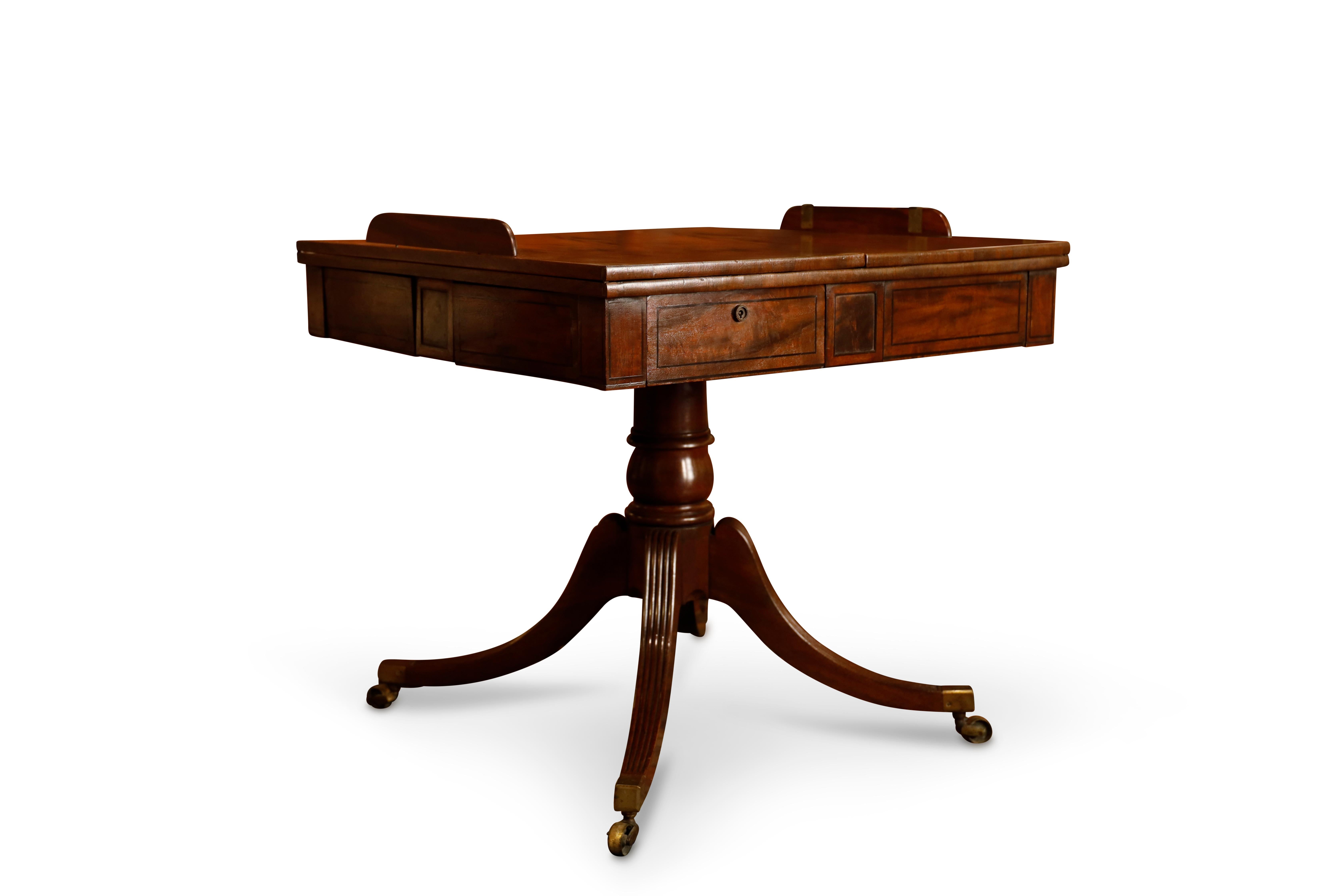 19th Century Regency Mahogany Library Table For Sale