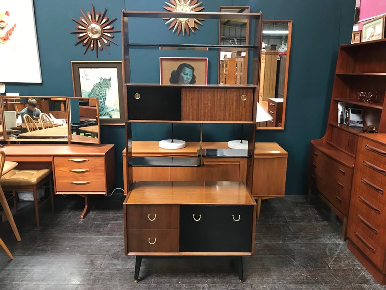 Librenza Midcentury Wall Unit or Room Divider in Afrormosia by E.Gomme