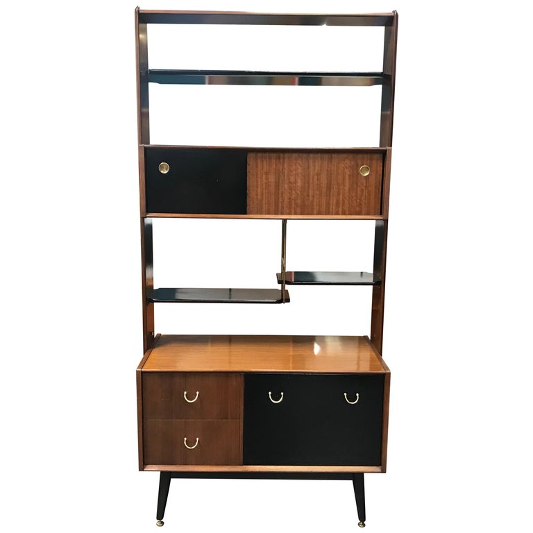 Librenza Midcentury Wall Unit or Room Divider in Afrormosia by E.Gomme