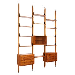 Libreria a soffitto in faggio Anni 60
