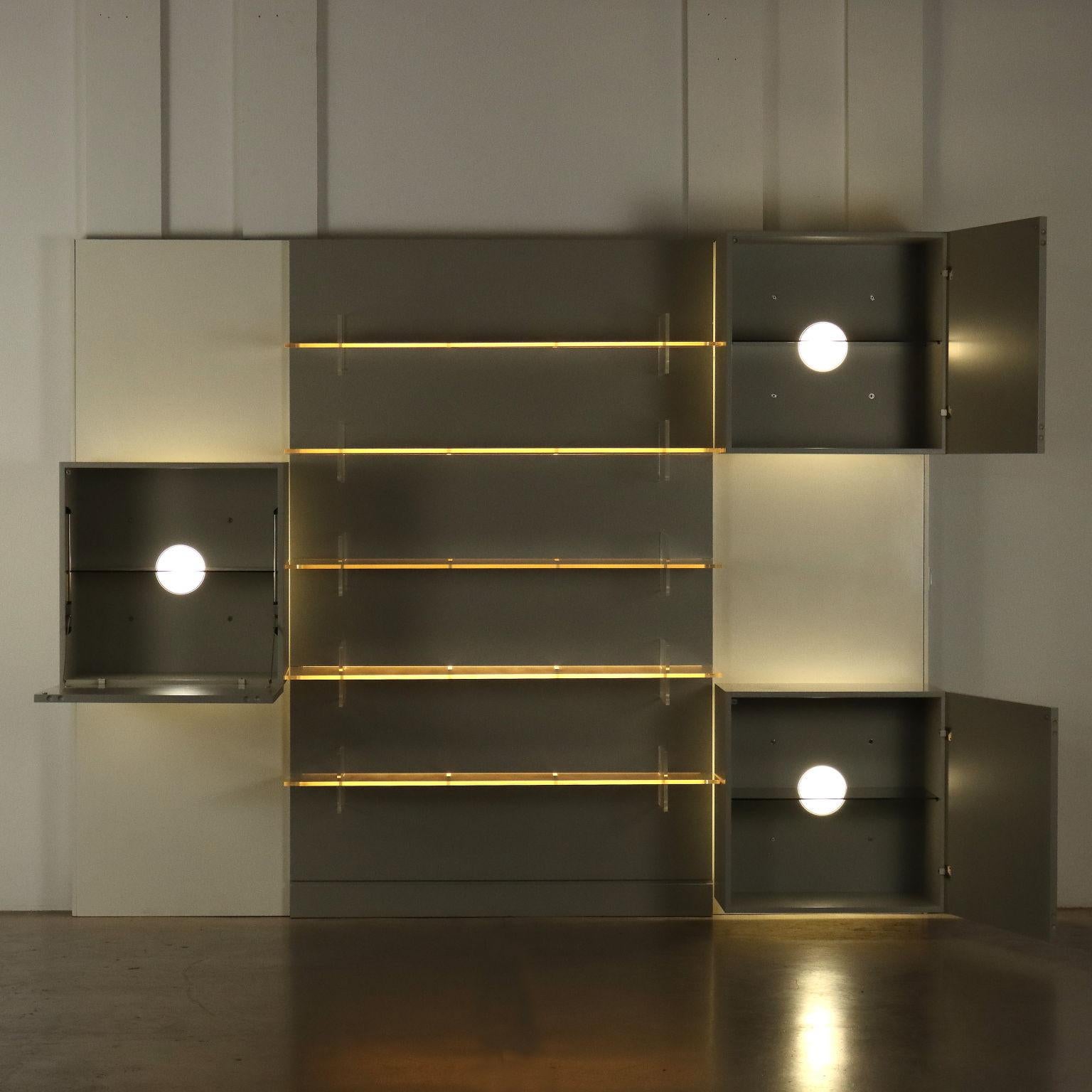 Mid-Century moderno Libreria Acerbis Anni '80 Design di Roberto Monsani in vendita