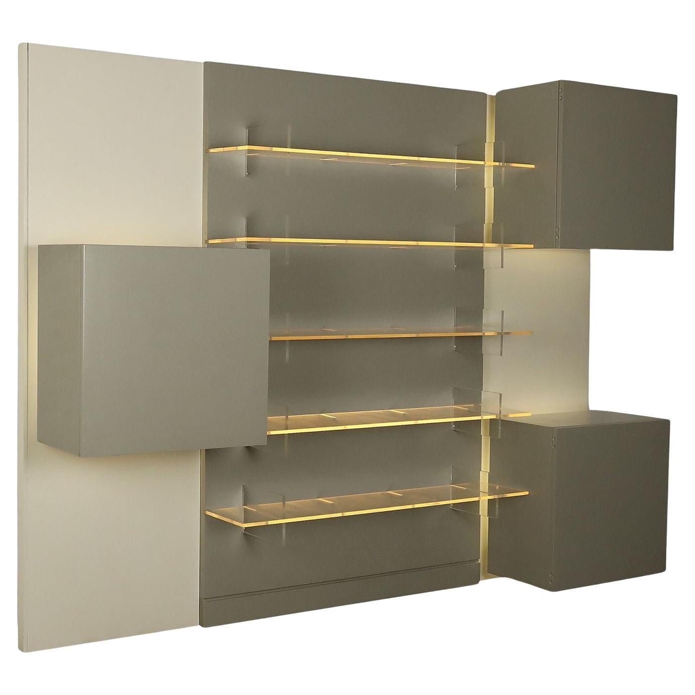 Libreria Acerbis Anni '80 Design di Roberto Monsani in vendita