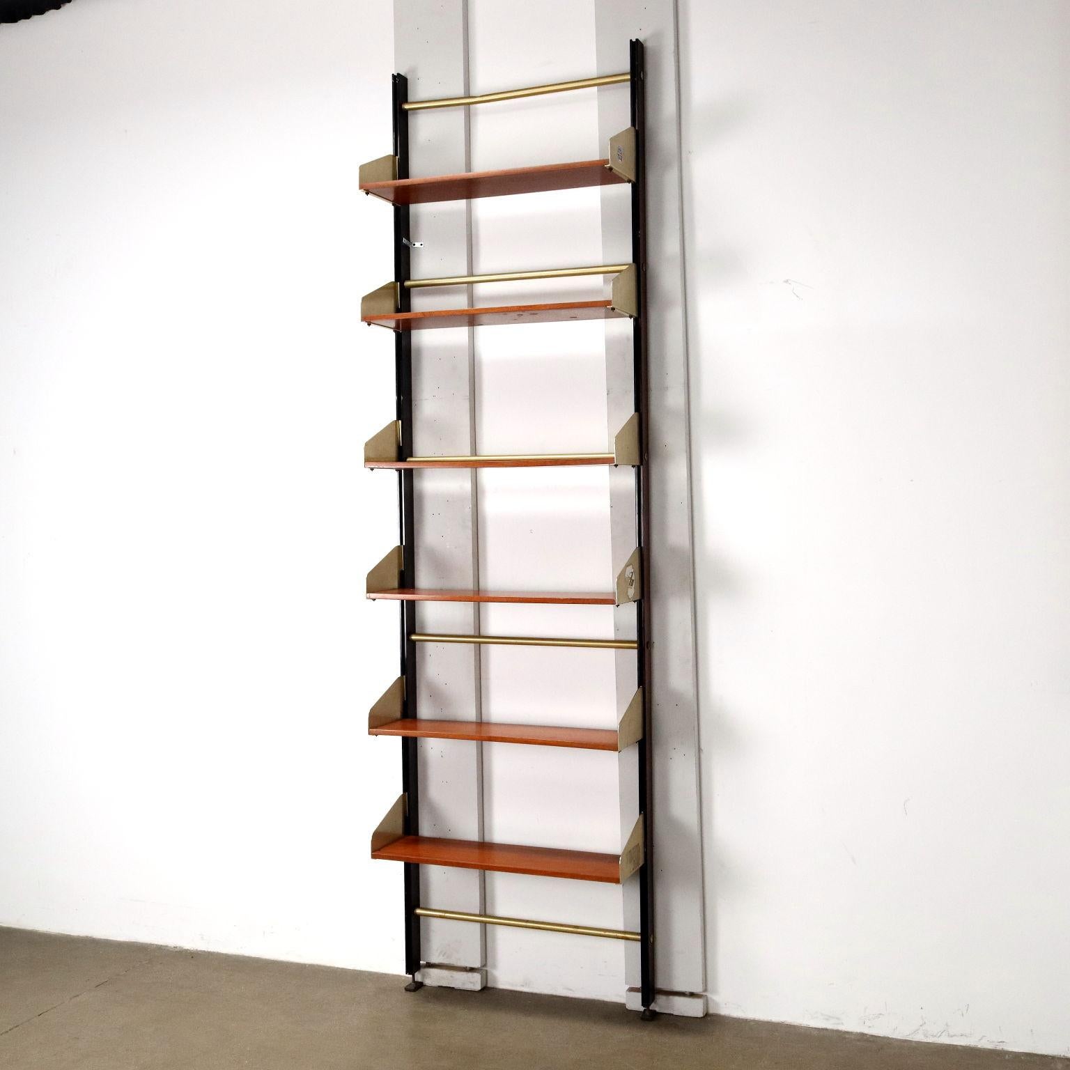 Italian 1950s wall-mounted bookcase